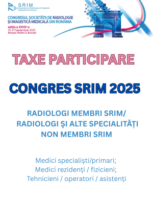 TAXĂ PARTICIPARE CONGRES SRIM 2025