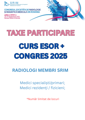 TAXĂ PARTICIPARE CURS ESOR 2025 + CONGRES