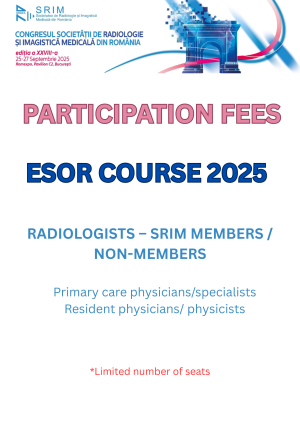 REGISTRATION FEES  ESOR COURSE 2025